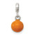 Image of Sterling Silver Yellow Enameled Bead Enhancer Pendant
