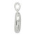 Image of Sterling Silver E-coated CZ 18.5mm Oval Locket Pendant