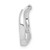 Image of Sterling Silver Rhodium-plated CZ Circle Pendant Slide