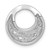 Image of Sterling Silver Rhodium-plated CZ Circle Pendant Slide