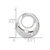 Image of Sterling Silver Rhodium-plated CZ Circle Pendant Slide