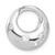 Image of Sterling Silver Rhodium-plated CZ Circle Pendant Slide