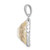 Image of Sterling Silver Rhodium-plated Mother-of-pearl Pendant