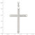 Image of Sterling Silver Polished and Texture Tube Cross Pendant