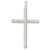 Image of Sterling Silver Polished and Texture Tube Cross Pendant