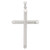 Image of Sterling Silver Polished and Texture Tube Cross Pendant