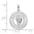 Image of Sterling Silver Polished Sanibel Circle w/Shell Pendant