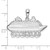 Image of Sterling Silver Polished St. Thomas Cruise Ship Pendant