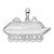Image of Sterling Silver Polished St. Thomas Cruise Ship Pendant