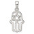 Image of Sterling Silver Polished Chamseh w/Star of David Pendant