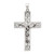 Image of Sterling Silver Antiqued Beaded Filigree Crucifix Pendant