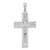 Image of Sterling Silver Polished and Satin Crucifix Cross Pendant