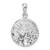 Image of Sterling Silver Polished and Textured Sand Dollar Pendant