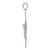 Image of Sterling Silver Polished Beaded Filigree Crucifix Pendant
