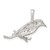 Image of Sterling Silver Polished Perched Bird Chain Slide Pendant