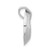 Image of Sterling Silver Polished & Brushed CZ Circle Slide Pendant