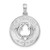 Sterling Silver Polished Sanibel Circle w/Dolphins Pendant