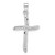 Image of Sterling Silver Rhodium-plated Small CZ Wavy Cross Pendant