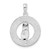 Image of Sterling Silver Textured Siesta Key,FL w/Flip-flop Pendant