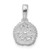 Image of Sterling Silver Polished Sand Dollar w/14k Starfish Pendant