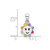 Image of Sterling Silver Rhodium-plated Enamel Sun Childrens Pendant