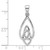 Image of Sterling Silver Rhodium-Plated Polished Celtic Knot Pendant
