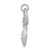 Image of Sterling Silver Rhodium-plated Polished & Satin Drop Pendant Image of Sterling Silver Rhodium-plated Polished & Satin Drop Pendant
