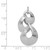 Image of Sterling Silver Rhodium-plated Polished & Satin Drop Pendant Image of Sterling Silver Rhodium-plated Polished & Satin Drop Pendant