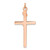 Sterling Silver Rose Gold-plated INRI Crucifix Cross Pendant