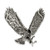 Image of Sterling Silver Antiqued & Textured Eagle Chain Slide Pendant