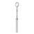 Image of Sterling Silver Polish 3D KEY TO MY HEART Heart Top Key Pendant Image of Sterling Silver Polish 3D KEY TO MY HEART Heart Top Key Pendant