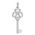 Image of Sterling Silver Polish 3D KEY TO MY HEART Heart Top Key Pendant Image of Sterling Silver Polish 3D KEY TO MY HEART Heart Top Key Pendant