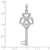 Image of Sterling Silver Polish 3D KEY TO MY HEART Heart Top Key Pendant Image of Sterling Silver Polish 3D KEY TO MY HEART Heart Top Key Pendant