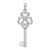 Image of Sterling Silver Polish 3D KEY TO MY HEART Heart Top Key Pendant Image of Sterling Silver Polish 3D KEY TO MY HEART Heart Top Key Pendant
