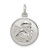 Image of Sterling Silver Polished & Textured Small Raphael Angel Pendant