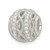 Image of Sterling Silver Polished CZ Round Fancy Patterned Slide Pendant