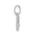 Image of Sterling Silver Rhodium-plated Childrens Enamel Snowman Pendant
