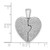Image of Sterling Silver Polished Rhodium-plated CZ Opening Heart Pendant