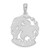 Image of Sterling Silver Polished St. Thomas Starfish and Dolphin Pendant