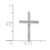 Image of Sterling Silver Rhodium-plated Diamond Cross Chain Slide Pendant Image of Sterling Silver Rhodium-plated Diamond Cross Chain Slide Pendant