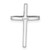 Image of Sterling Silver Rhodium-plated Diamond Cross Chain Slide Pendant Image of Sterling Silver Rhodium-plated Diamond Cross Chain Slide Pendant