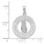 Image of Sterling Silver Polished Pentwater, MI Circle w/Flip Flop Pendant