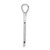 Image of Sterling Silver Polished & Antiqued Windsurfer Chain Slide Pendant