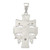 Image of Sterling Silver Antiqued Large Caravaca INRI Crucifix Cross Pendant