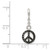 Image of Sterling Silver Enameled Peace Symbol 1/2in Dangle Enhancer Pendant