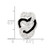Image of Sterling Silver Enameled Stellux Crystal Triple Heart Slide Pendant