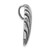Image of Sterling Silver Antiqued & Textured Scallop Shell Chain Slide Pendant