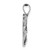 Image of Sterling Silver Polished & Antiqued Sad Face Mask Chain Slide Pendant