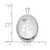 Image of Sterling Silver Rhodium-plated Diamond 19mm Angel Oval Locket Pendant