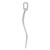 Image of Sterling Silver Rhodium-plated Polished & Diamond-cut Lrg Leaf Pendant